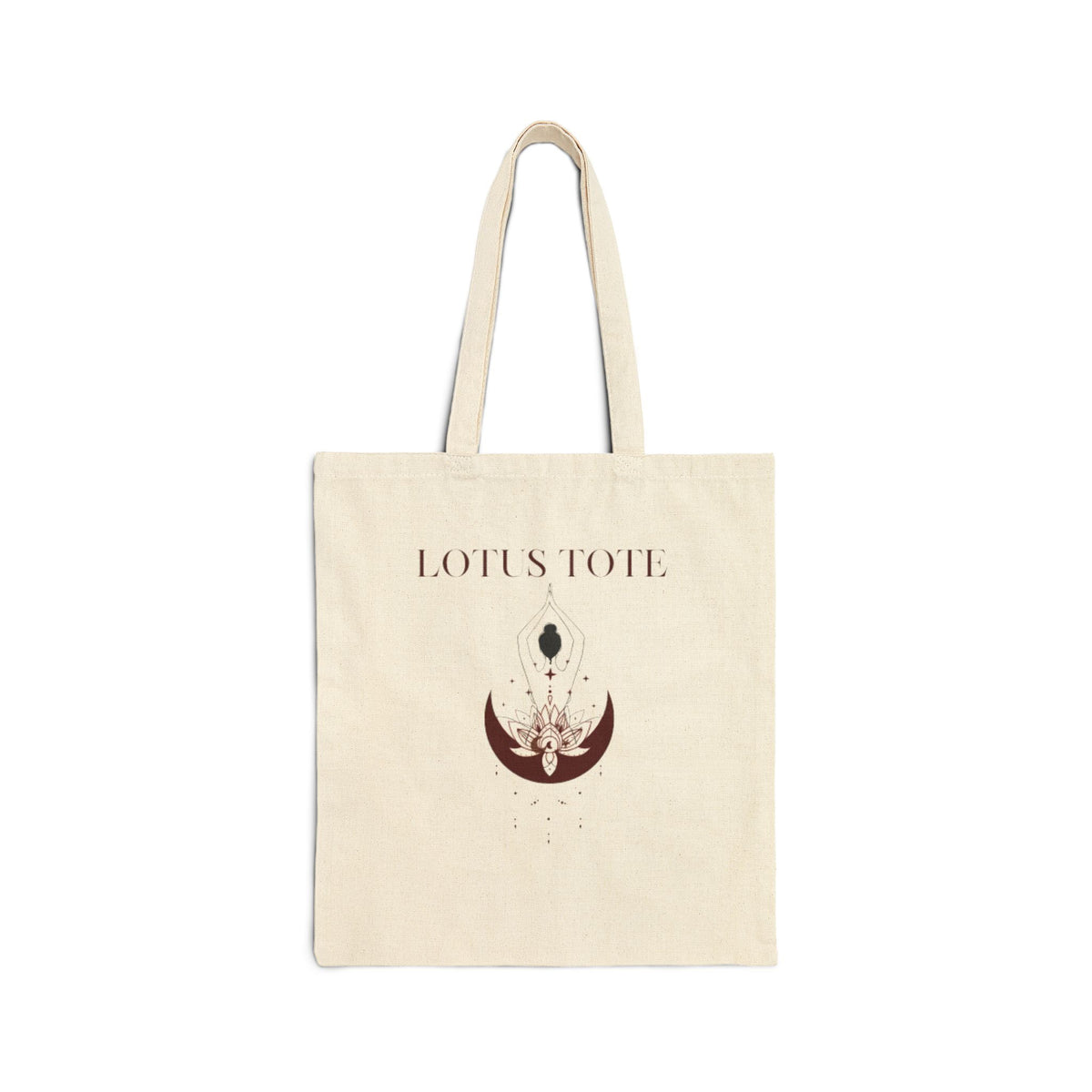 Lotus Tote Bag - Stylish Canvas Bag for Yoga, Beach Days, Eco-Friendly Shopping, Meditation, Artwork Lover