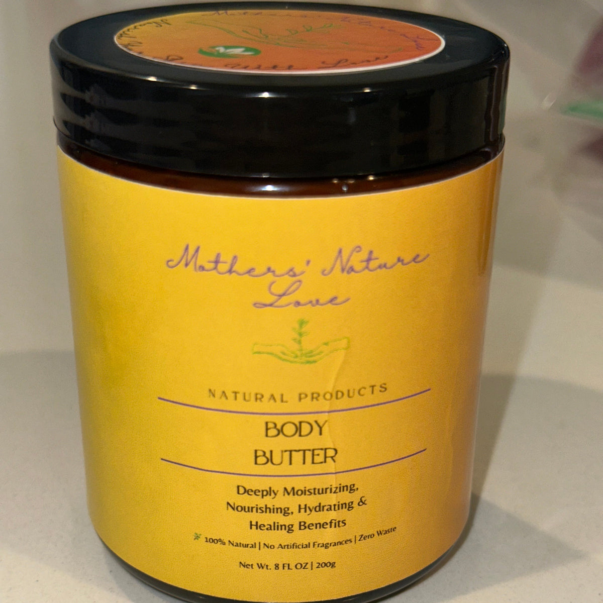 Whipped Body Butter – Shea, Cocoa & Coconut Oil | Vanilla Infused | 8oz Glass Jar - All Natural & Organic Ingredients